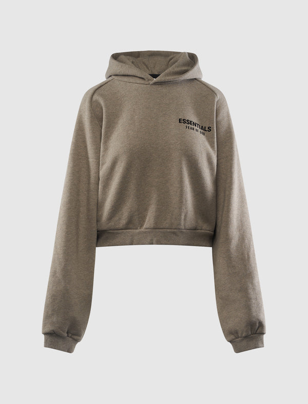 WOMEN'S FLEECE CROPPED HOODIE