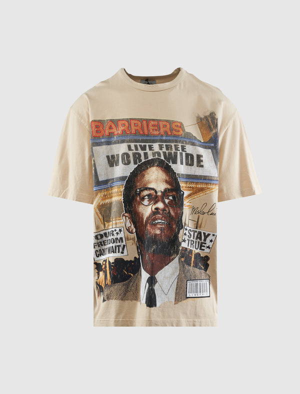 MALCOLM X CREAM TEE