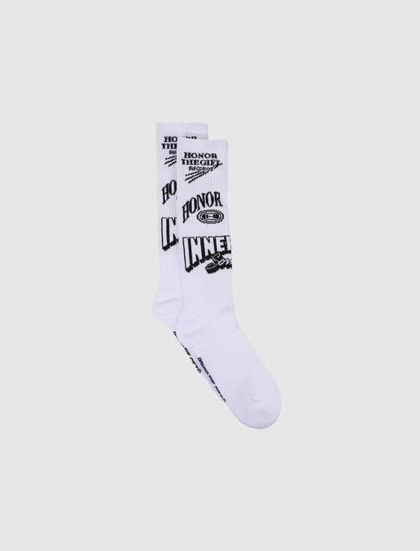 RIBBED GRAPHIC SOCK